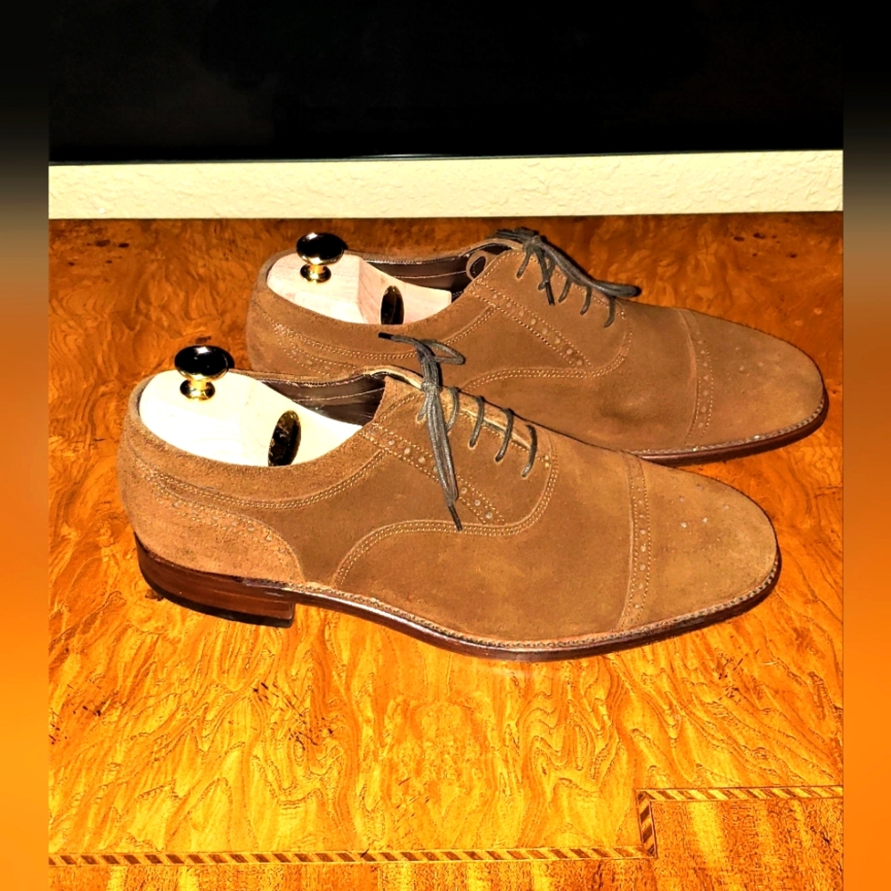LOAKE Suede 10.5D Men's Dress Shoes - Picture 4 of 6